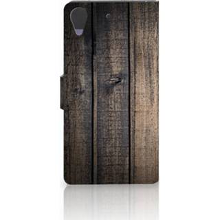 Steiger hout HTC Desire 628 Book Style Case Steigerhout 8718894875445