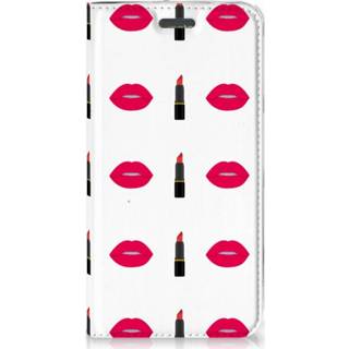 👉 Lippen stift Motorola Moto C Plus Hoesje met Magneet Lipstick Kiss 8718894885048
