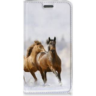 👉 Motorola Moto C Plus Hoesje maken Paarden 8718894887554