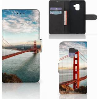 👉 Flip cover Samsung Galaxy A8 2018 Golden Gate Bridge 8718894900420