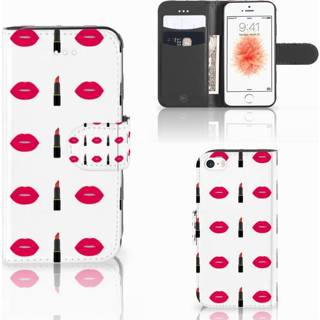 👉 Apple iPhone 5 | 5s | SE Telefoon Hoesje Lipstick Kiss