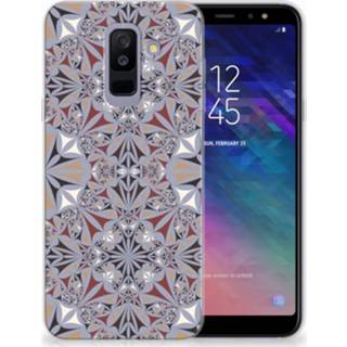👉 Siliconen hoesje Samsung Galaxy A6 Plus (2018) TPU Flower Tiles 8718894906903