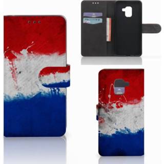 👉 Nederlandse vlag Samsung Galaxy A8 2018 Bookstyle Case 8718894911310