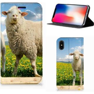 👉 X XS Apple iPhone | Hoesje maken Schaap en Lammetje 8718894918258