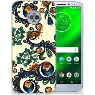 👉 Siliconen hoesje Motorola Moto G6 Plus Barok Flower 8718894920855