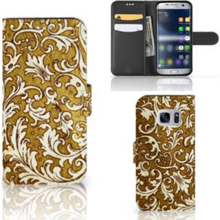 👉 Portemonnee goud Wallet Case Samsung Galaxy S7 Barok 8718894216149