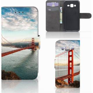 👉 Flip cover Samsung Galaxy J3 2016 Golden Gate Bridge 8718894253878