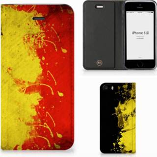 👉 Stand case IPhone SE|5S|5 Standcase Belgische Vlag 8718894281598