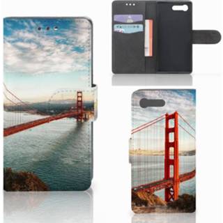 Flip cover Sony Xperia X Compact Golden Gate Bridge 8718894309698