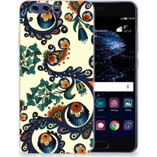 👉 Siliconen hoesje Huawei P10 Plus Barok Flower 8718894312995