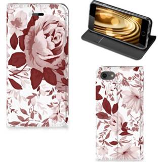 👉 Bookcase Apple iPhone 7 | 8 Watercolor Flowers 8718894313350