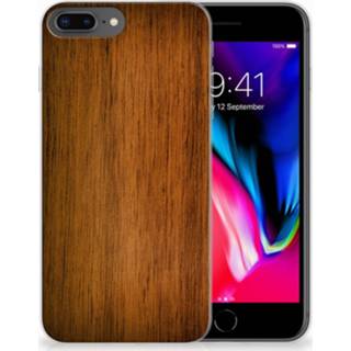 👉 Bumper hoesje hout Apple iPhone 7 Plus | 8 Donker 8718894335161