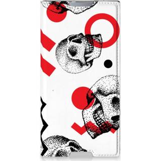 👉 Rood Mobiel BookCase Sony Xperia L1 Skull Red 8718894344156