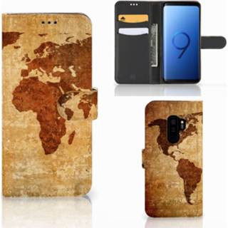 👉 Flip cover Samsung Galaxy S9 Plus Wereldkaart 8718894351062