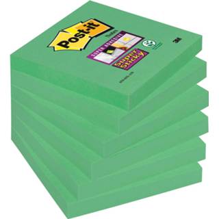 👉 Houten blok Post-it Super Sticky Notes Neon, ft 76 x mm, kerrie, pak van 6 blokken 51141380865