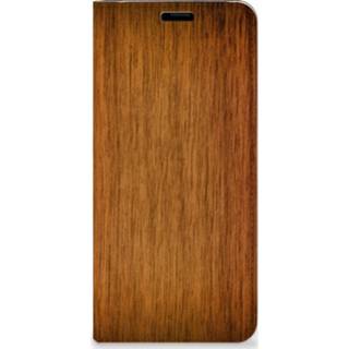 👉 Portemonnee hout Samsung Galaxy S8 Book Wallet Case Donker 8718894365724