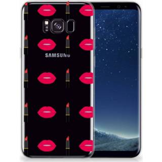 Lippen stift Samsung Galaxy S8 Plus TPU bumper Lipstick Kiss 8718894394670