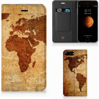 👉 Wereld kaart Apple iPhone 7 Plus | 8 Book Cover Wereldkaart 8718894429693