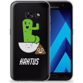 👉 Telefoon hoes Samsung Galaxy A3 2017 Telefoonhoesje met Naam Cactus Poo 8718894471869