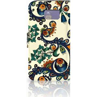 👉 Portemonnee Wallet Case Samsung Galaxy S6 Edge Barok Flower 8718894625057