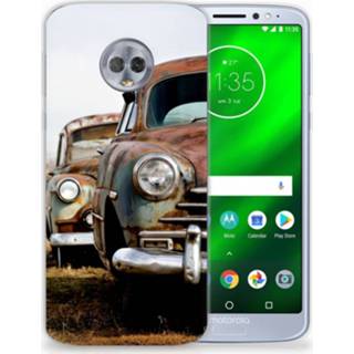 👉 Siliconen hoesje Motorola Moto G6 Plus met foto Vintage Auto 8718894519752