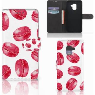 👉 Roze Huawei P9 Lite Book Cover Pink Macarons 8718894981795