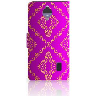 👉 Portemonnee roze Wallet Case Huawei Y635 Barok 8718894978030