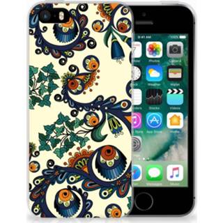 👉 Siliconen hoesje Apple iPhone SE | 5S Barok Flower 8718894986790