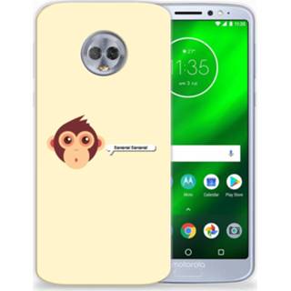 👉 Motorola Moto G6 Plus Telefoonhoesje met Naam Monkey