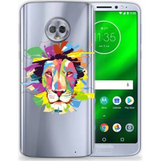 👉 Motorola Moto G6 Plus Telefoonhoesje met Naam Lion Color