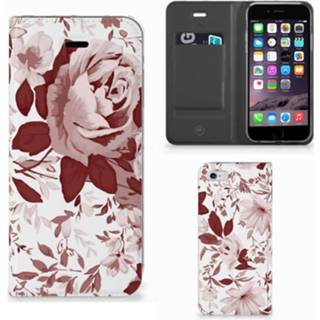 👉 Bookcase Apple iPhone 6 | 6s Watercolor Flowers