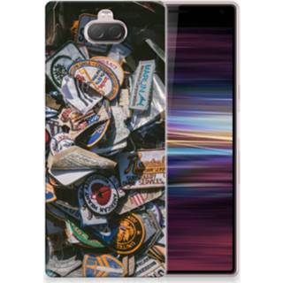 Sony Xperia 10 Plus Uniek TPU Hoesje Badges 8720091024816