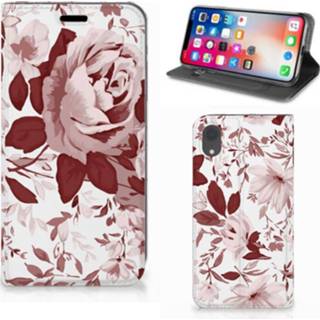 👉 Bookcase Apple iPhone Xr Watercolor Flowers