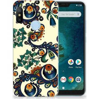 👉 Siliconen Hoesje Xiaomi Mi A2 Lite Barok Flower