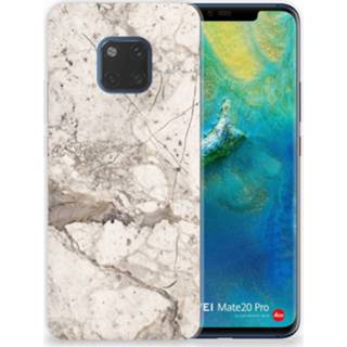 Beige marmer Huawei Mate 20 Pro TPU Hoesje Design 8720091042070