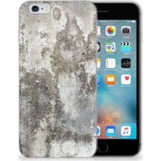 👉 Apple iPhone 6 | 6s TPU Siliconen Hoesje Beton Print