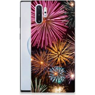 👉 Siliconen hoesje Samsung Galaxy Note 10 Plus Leuke Hoes Vuurwerk 8720091043299