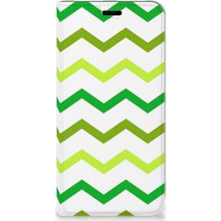 👉 Groen Huawei P Smart Plus Hoesje met Magneet Zigzag 8720091043619