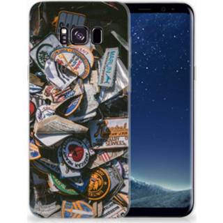 👉 Samsung Galaxy S8 Plus Siliconen Hoesje met foto Badges