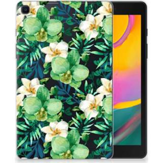 👉 Siliconen hoesje groen Samsung Galaxy Tab A 8.0 (2019) Orchidee 8720091051409