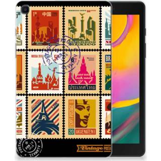 👉 Postzegel Samsung Galaxy Tab A 8.0 (2019) Hippe Hoesje Postzegels 8720091064270