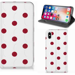 Apple iPhone Xs Max Flip Style Cover Cherries