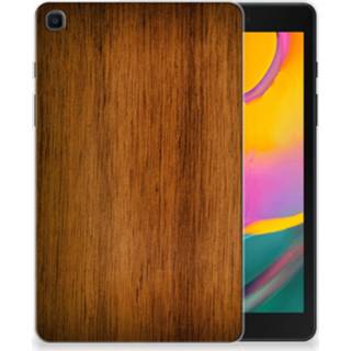 Tablethoes silicone hout Samsung Galaxy Tab A 8.0 (2019) Tablet Hoes Donker 8720091072831