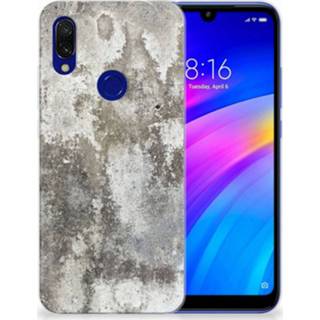 👉 Xiaomi Redmi 7 TPU Siliconen Hoesje Beton Print