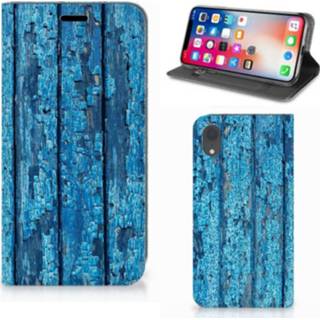 👉 Apple iPhone Xr Book Wallet Case Wood Blue