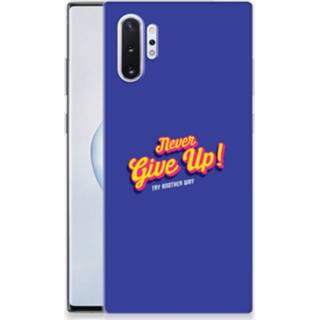 👉 Samsung Galaxy Note 10 Plus Back cover met naam Never Give Up 8720091099937