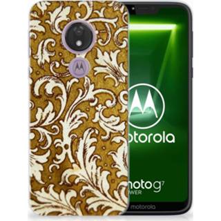 👉 Siliconen hoesje goud Motorola Moto G7 Power Barok 8720091111387