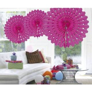 👉 Decoratiewaaier active roze papier Decoratie waaier zalm 45 cm