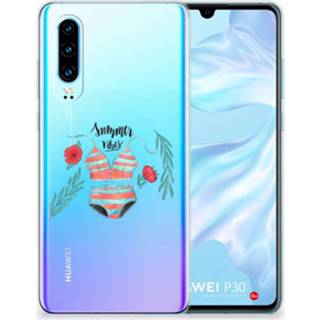 Huawei P30 Uniek TPU Hoesje Spring Flowers 8720091404984