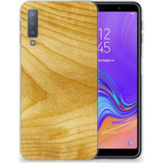 👉 Bumper hoesje hout Samsung Galaxy A7 (2018) Licht 8720091168077
